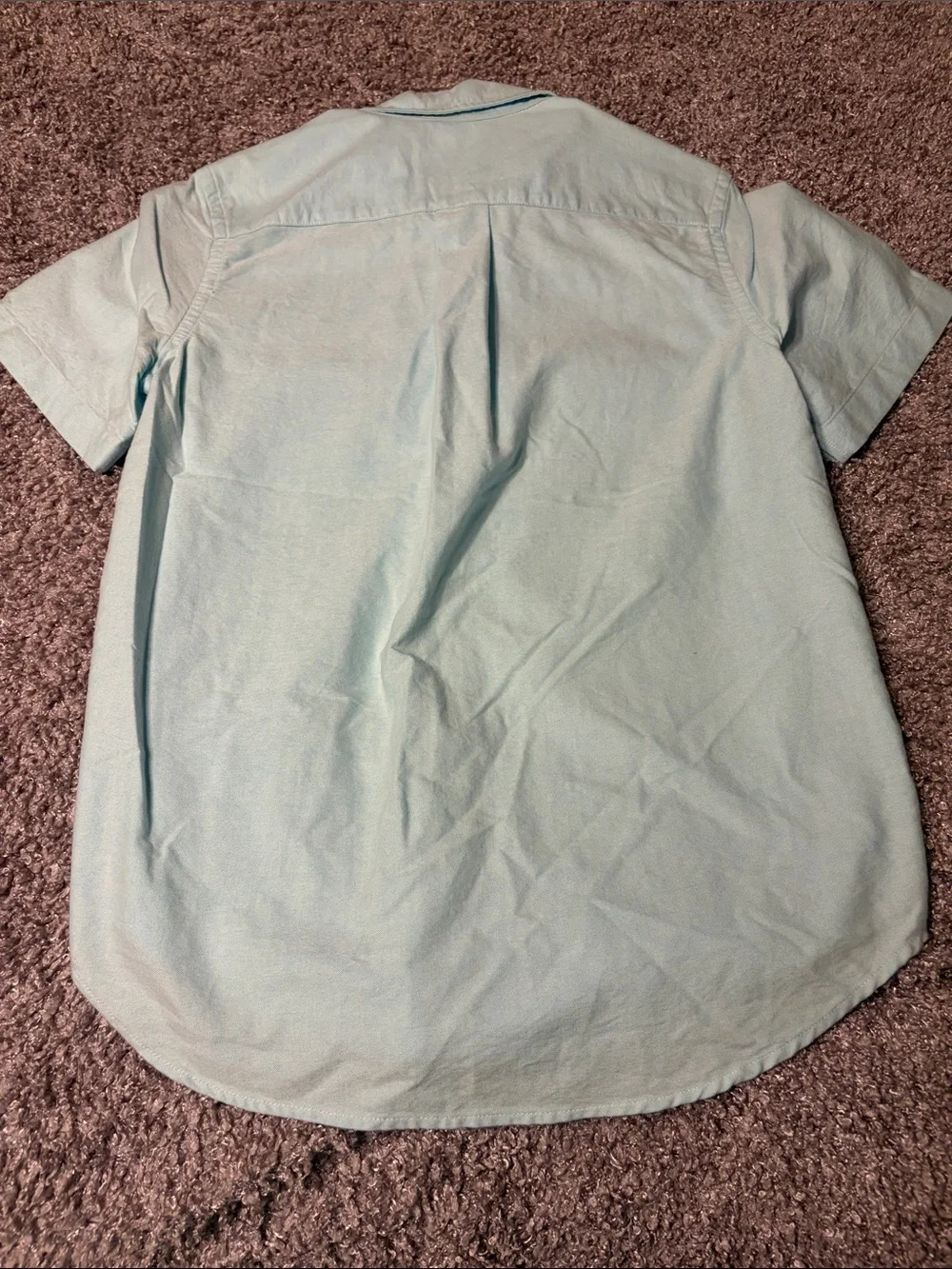 Ralph Lauren Pale Blue Short-Sleeve Button-Down Shirt